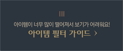3. 아이템이 너무 많이 떨어져서 보기가 어려워요! 아이템 필터 가이드